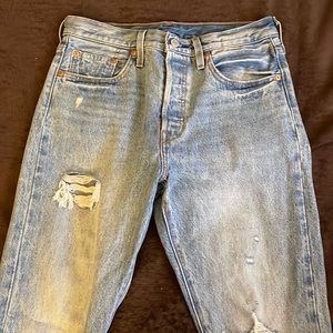 Levis high waisted straight jeans